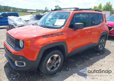 2016 Jeep Renegade Sport from USA, damaged, VIN ZACCJBAT8GPD55100